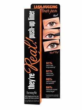 NEW Benefit They’re Real! Full Size Black Gel Eyeliner Pen Waterproof